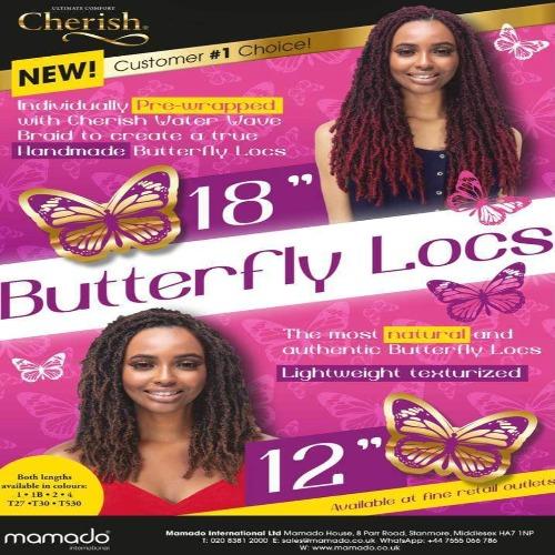 Cherish Bulk I Butterfly Locs l Pre Looped l Crochet Hair l Faux Locs 12" - 18" Lengths, Cherish, Beautizone UK