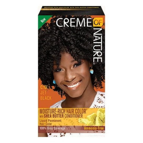 Creme of Nature Hair Dye liquid Color (C10 Jet Black) | Beautizone UK