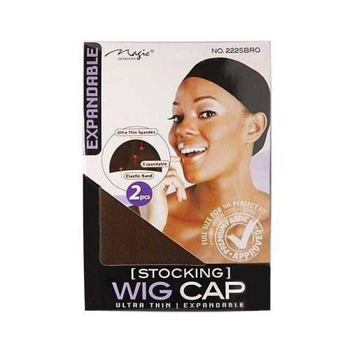Magic Collection - Stocking Wig Cap 2 pcs - Dark Brown - 2225BRO, Magic Accessories, Beautizone UK
