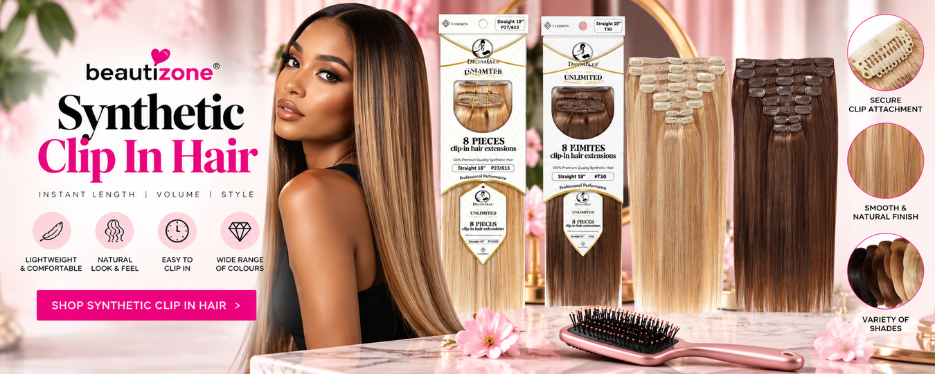 SYNTHETIC CLIP-IN HAIR
