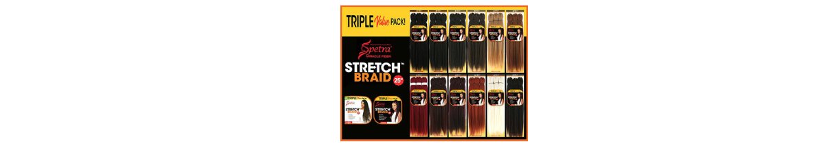 EZBRAID Spetra Stretch Braid - Pre Stretched Hair - Beautizone UK