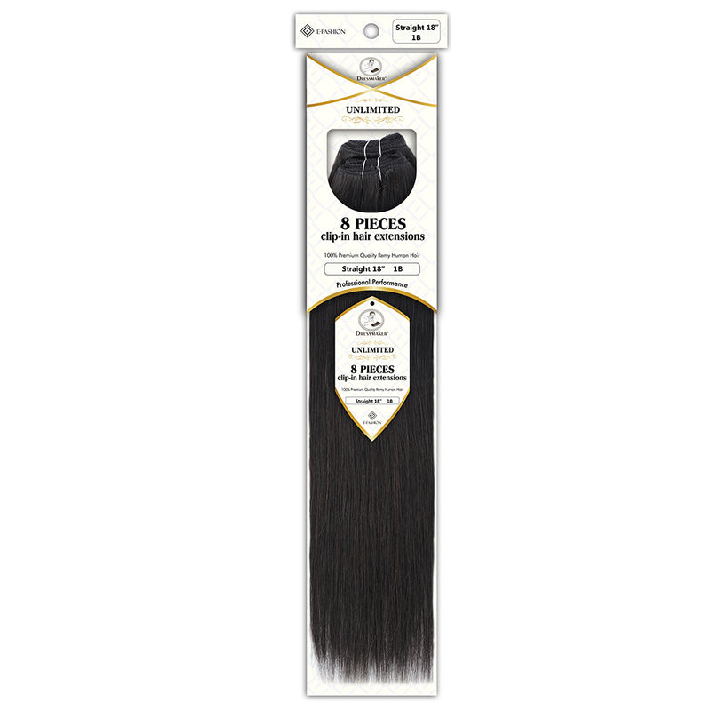 Dressmaker_Single_Weft_Clip_Straight_18_Inch_1B