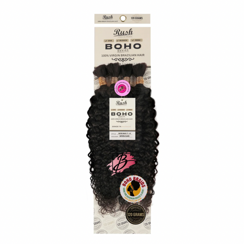 Rush 100% Brazilian Boho Braid 17”-19” Water Wave 120g