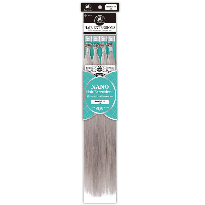 Dressmake_Human_Remy_Nano_Hair_18_Inch_Ash
