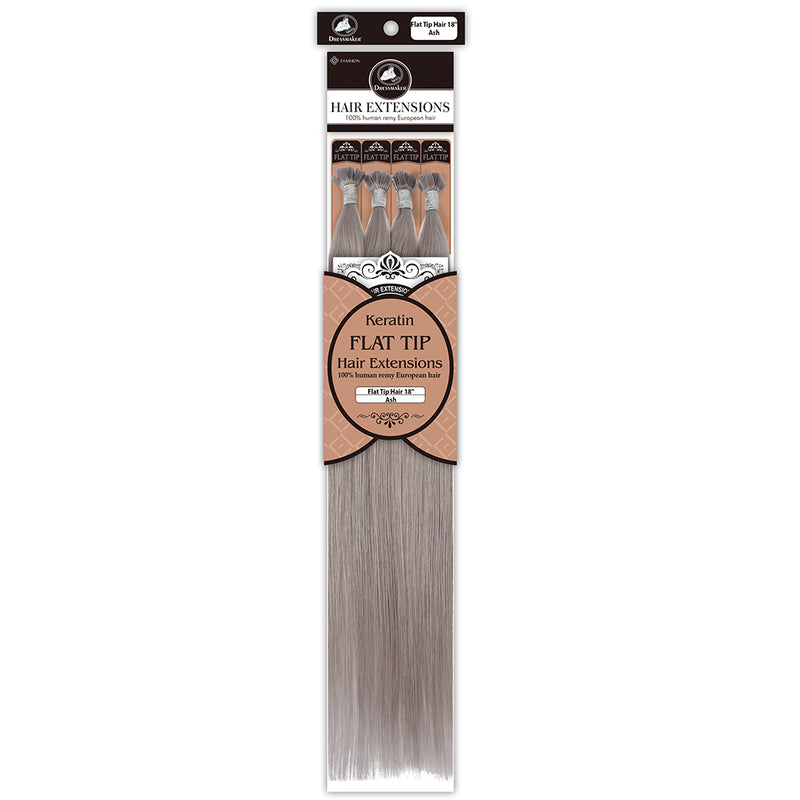Dressmaker_Keratin_Flat_Tip_Straight_Hair_Extensions_18_Inch_Ash