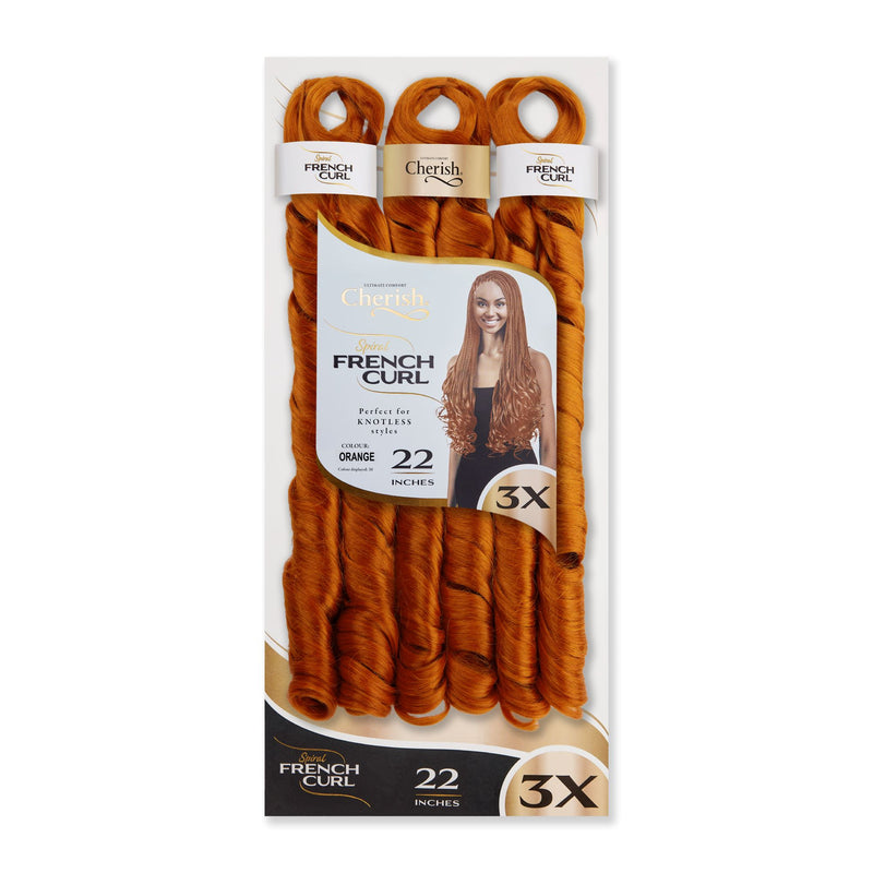 Cherish 22” French Curl 3X Braiding Hair | All Colours