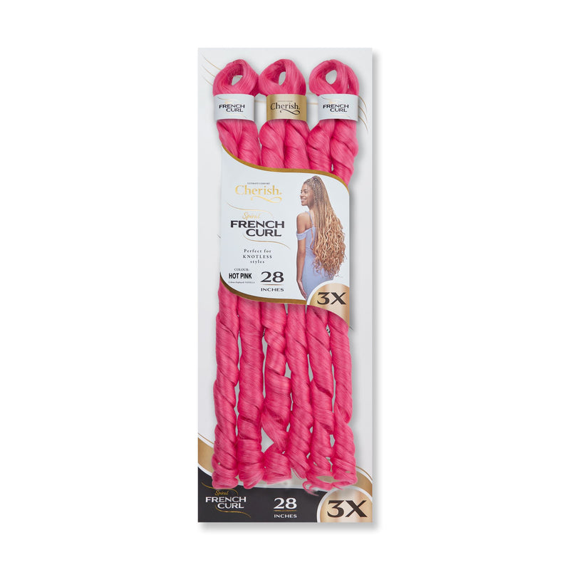 Cherish 28” French Curl  Pre-Stretched Braiding Hair | All Colors