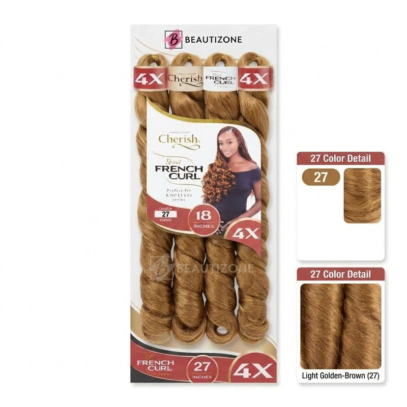 Cherish Spiral French Curl 18 inch Pre-Stretched Braiding Hair