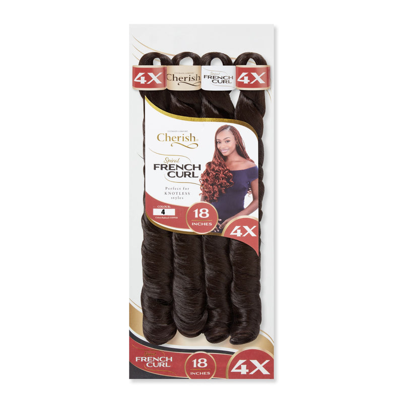 Cherish Spiral French Curl 18 inch Pre-Stretched Braiding Hair
