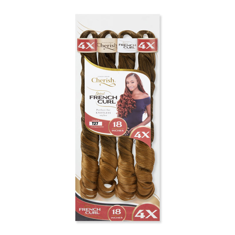 Cherish Spiral French Curl 18 inch Pre-Stretched Braiding Hair