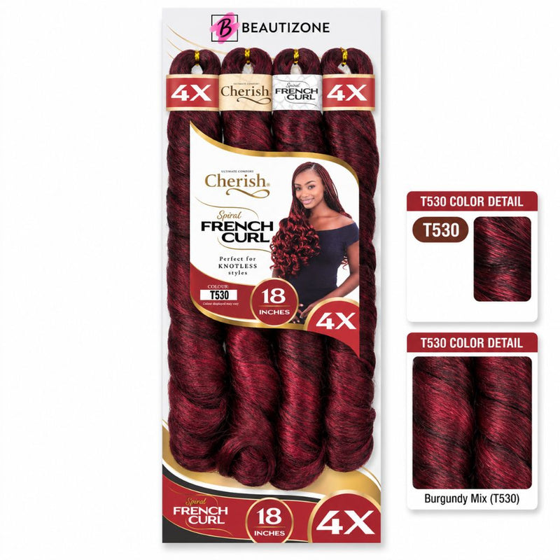 Cherish 18” French Curl Pre-Stretched Braiding Hair | All Shades