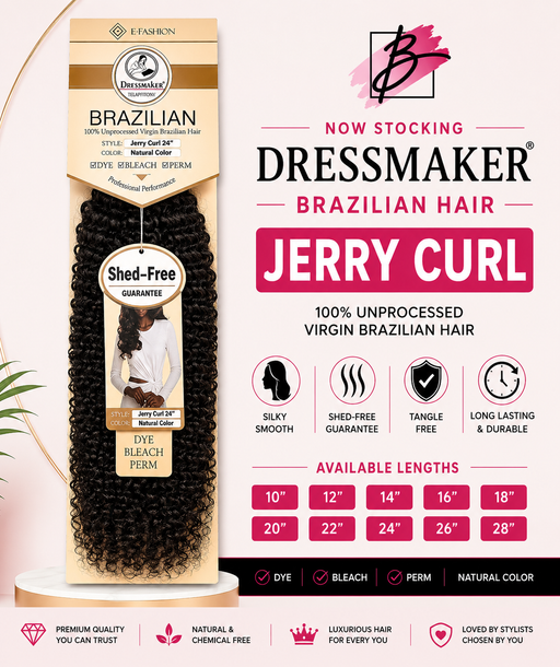 Dressmaker Virgin Brazilian Jerry Curl Hair