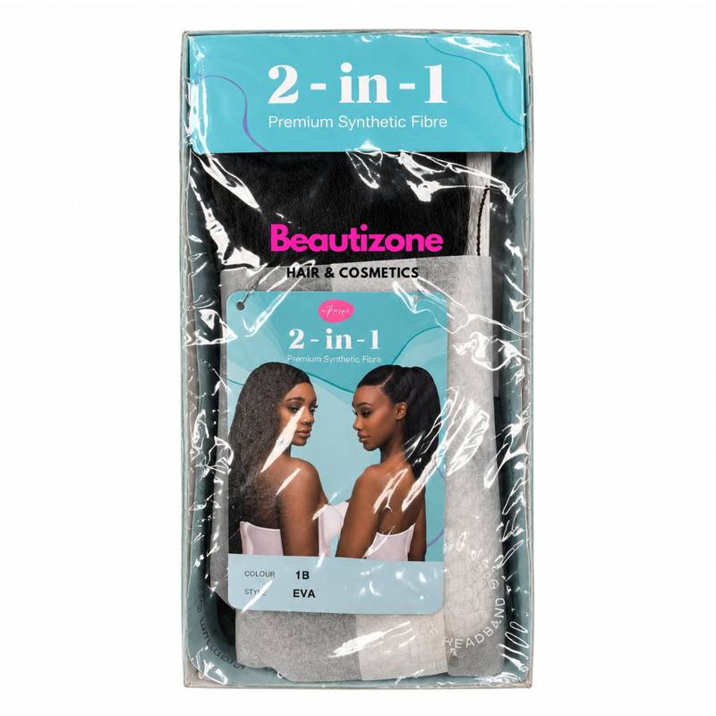 Feme Eva Premium Synthetic Fibre 2-in-1 Half Wig