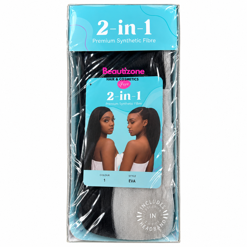 Feme Eva Premium Synthetic Fibre 2-in-1 Half Wig