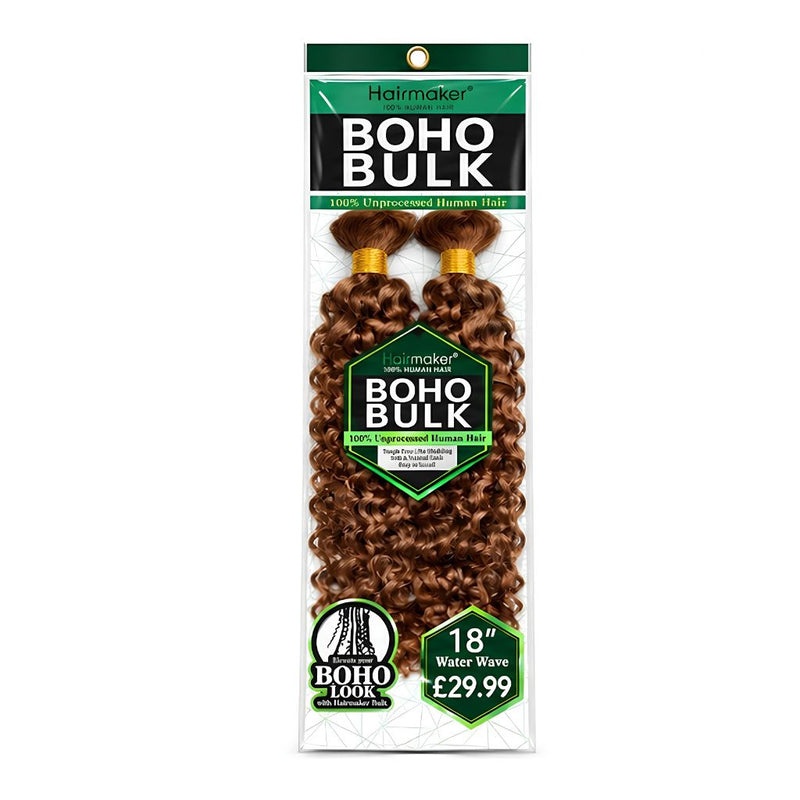Hairmaker 18” Boho Bulk 100% Human Hair Water Wave