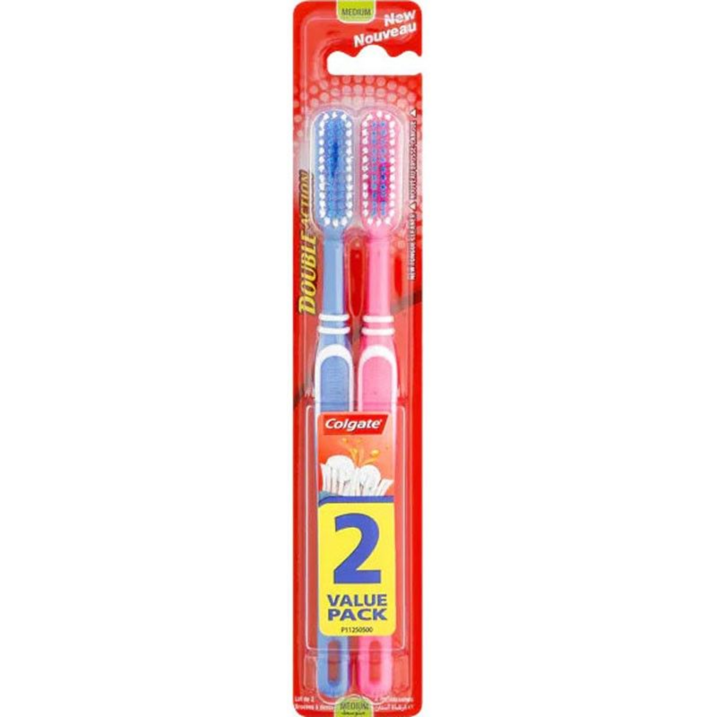 Colgate Toothbrush - Double Action Twin Pack