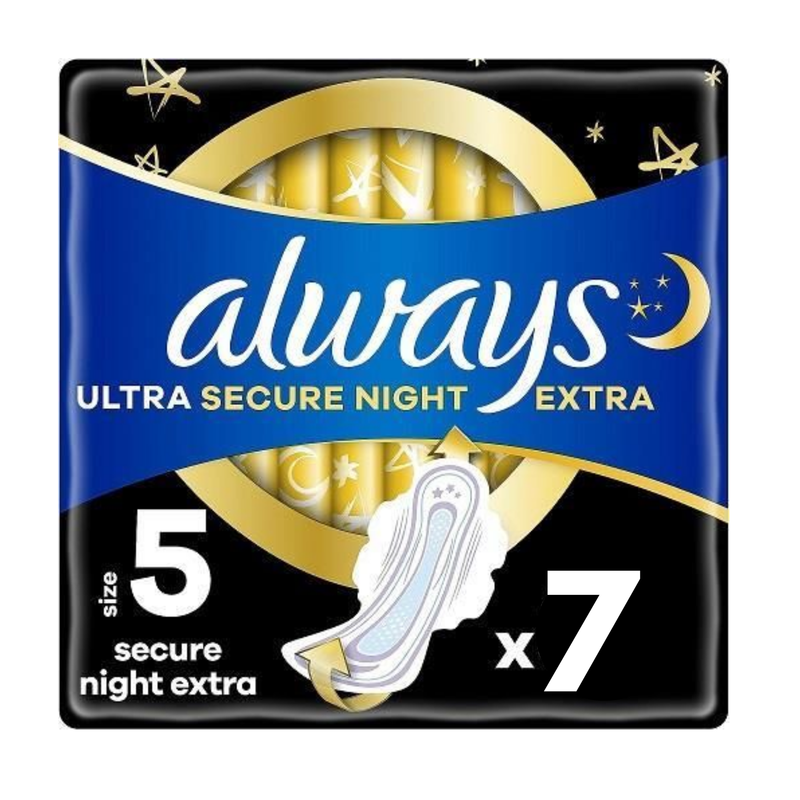 Always Ultra Secure Night Extra 7's (No 5)