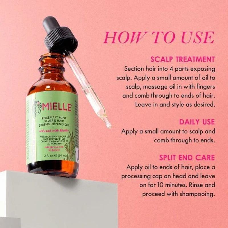 Mielle Rosemary Mint Scalp & Hair Strengthening Oil 59ml