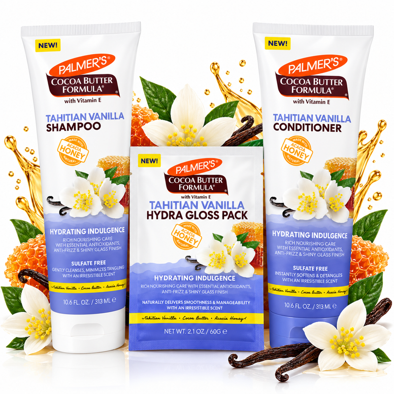 Palmers Tahitian Vanilla Shampoo & Conditioner Trio Pack