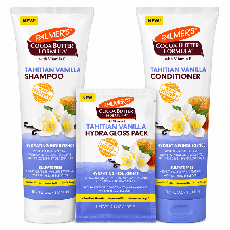Palmers Tahitian Vanilla Shampoo & Conditioner Trio Pack