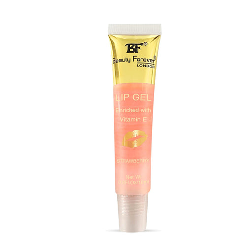 Beauty Forever Clear Moisturizing Lip Gel Tube - High Shine Formula with Vitamin E