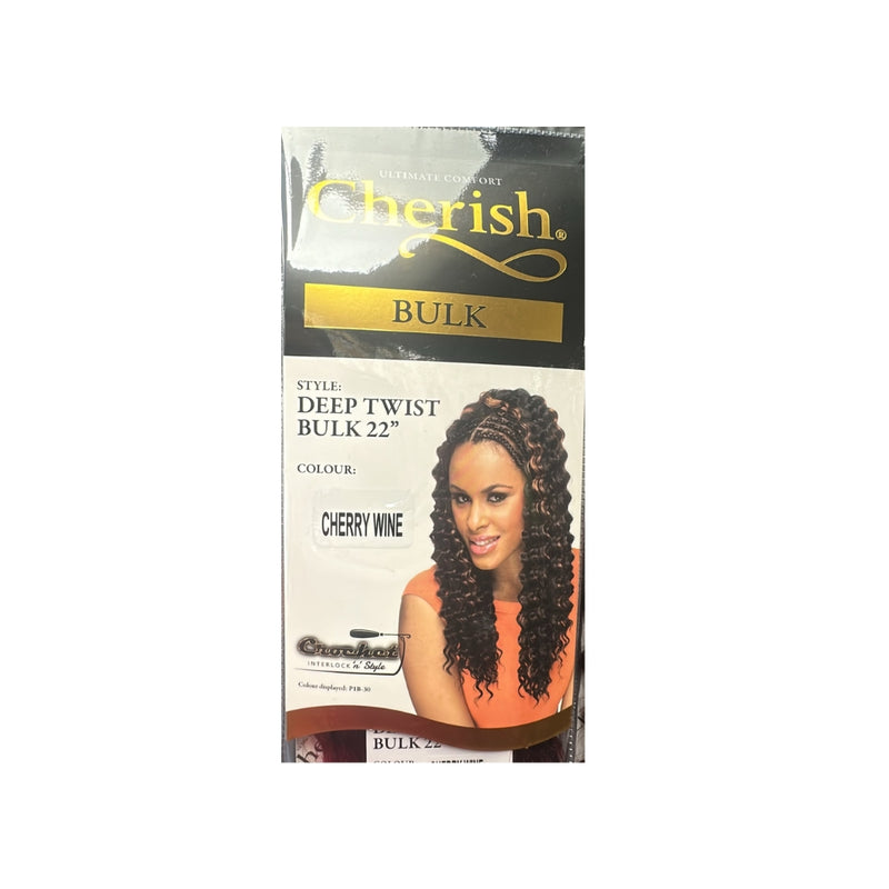 Cherish Deep Twist Bulk 22'' Synthetic Hair Braids All Colors