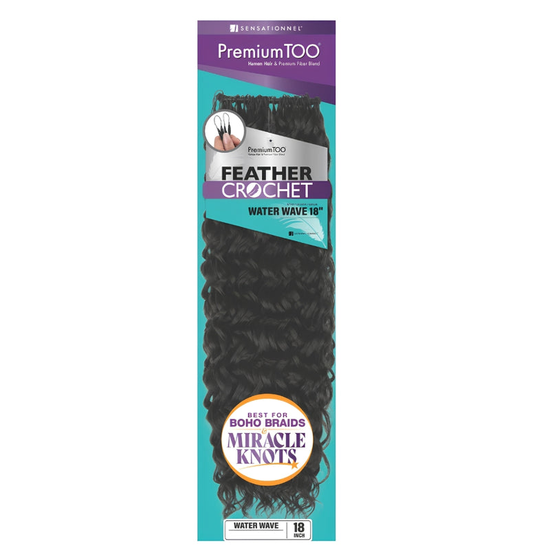 Sensationnel Premium Too Blend Feather Crochet - Water Wave 18"