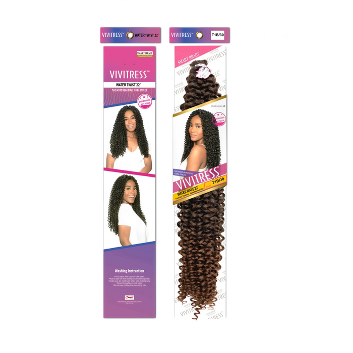 VIVITRESS_Water_Twist_Crochet_Hair_22"-T1B/30