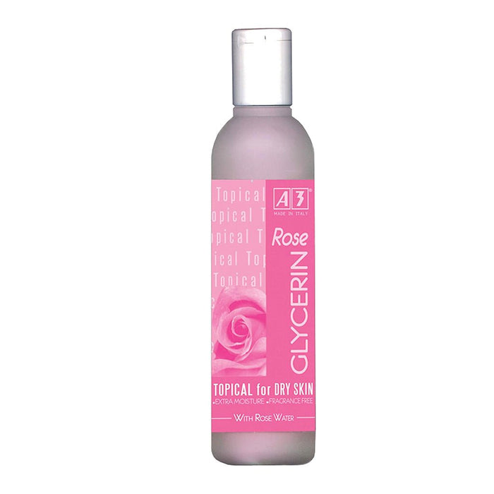 A3 Topical Rose Water Glycerin 260ml, A3 Lemon, Beautizone UK