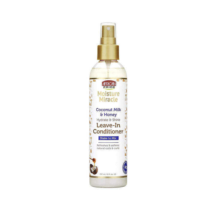 African Pride Moisture Miracle Coconut Milk & Honey Leave - in Conditioner 237ml, African Pride, Beautizone UK