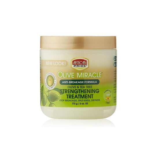 African Pride Olive Miracle Anti - Breakage Strengthening Treatment 170g, African Pride, Beautizone UK