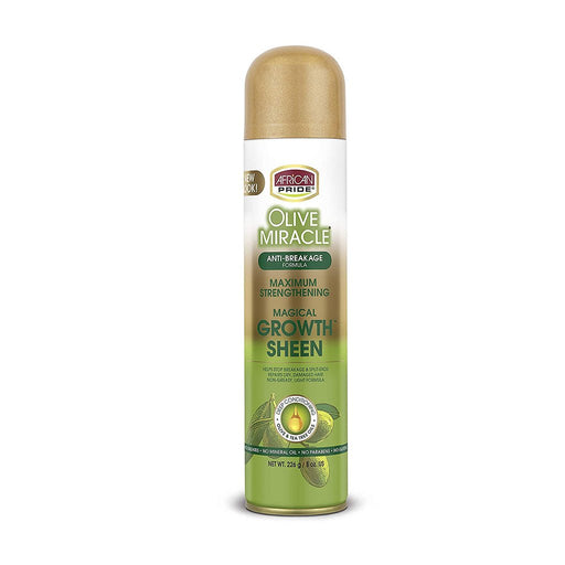 African Pride Olive Miracle Growth Sheen Spray 226g, African Pride, Beautizone UK