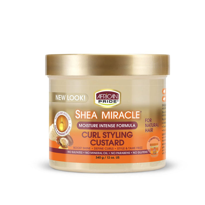 African Pride Shea Miracle Curl Styling Custard 340g, African Pride, Beautizone UK