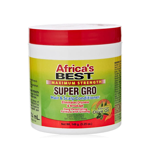 Africa's Best Maximum Strength Super Gro Hair & Scalp Conditioner 149g, Africa's Best, Beautizone UK