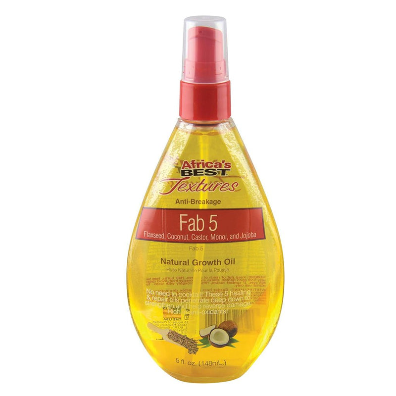 Africa's Best Textures Fab 5 - Blend Anti-Breakage Natural Hair Growth Oil 148ml, Africa's Best, Beautizone UK