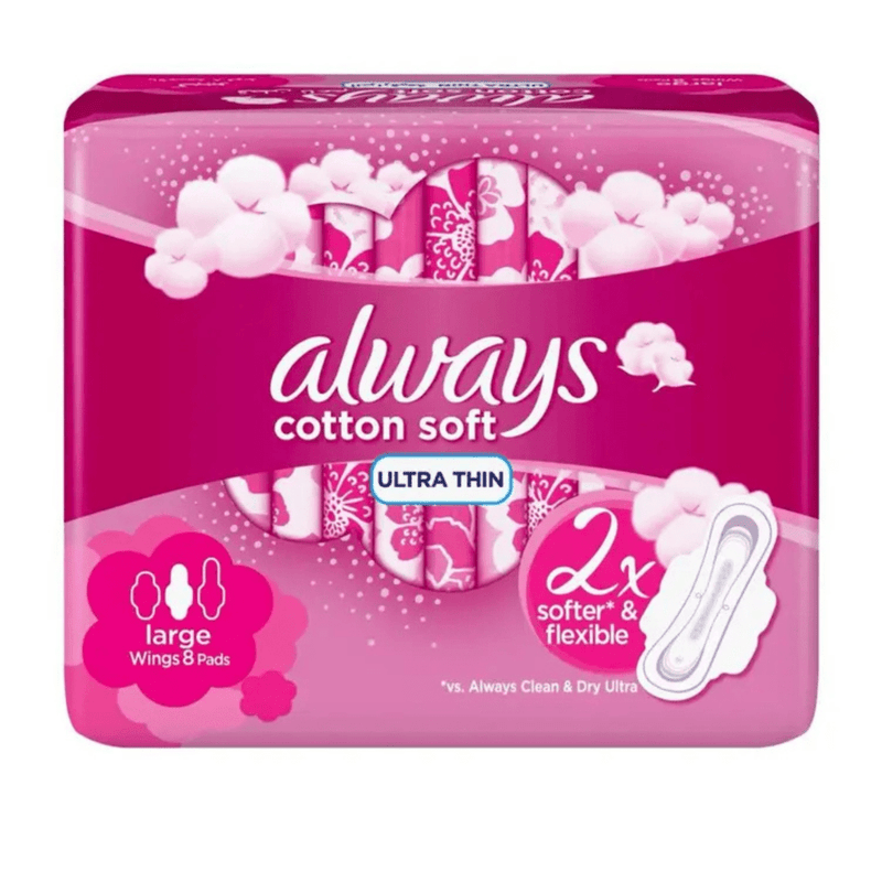Always Cotton Soft Ultra Thin 8's Long, Always, Beautizone UK