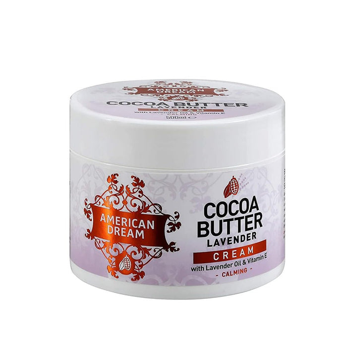 American Dream Cocoa Butter with Lavender Cream Jar 500ml, American Dream, Beautizone UK