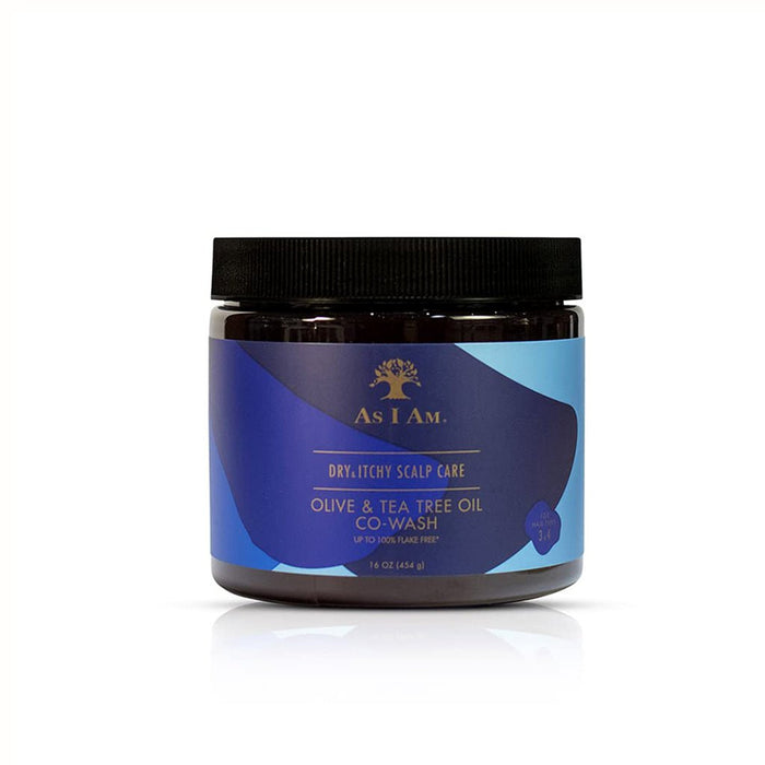 As I Am Dry & Itchy Co Wash Olive Tea Tree Oil Scalp Care 454g, As I Am, Beautizone UK