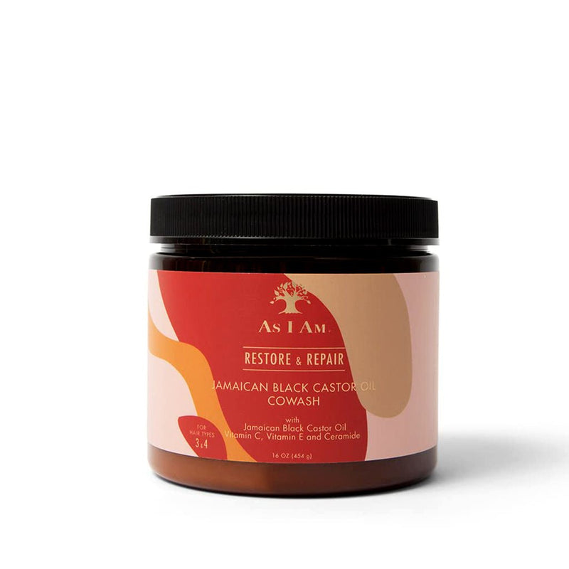 As I am JBCO Jamaican Black Castor Oil Cowash Jar 454g, As I Am, Beautizone UK