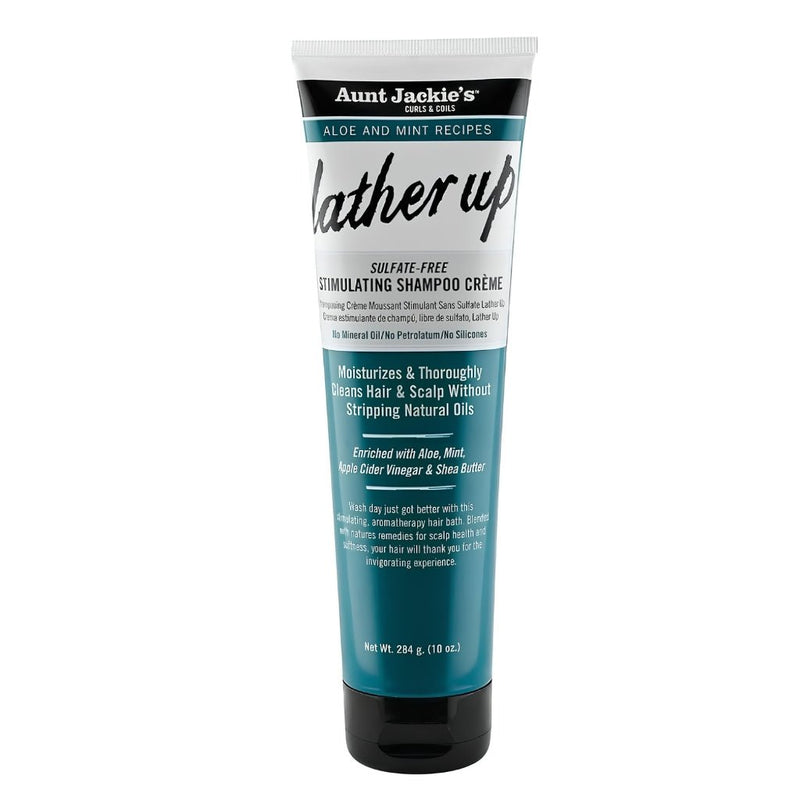 Aunt Jackie's Aloe and Mint Lather Up Stimulating Shampoo Creme 284g, Aunt Jackie's, Beautizone UK