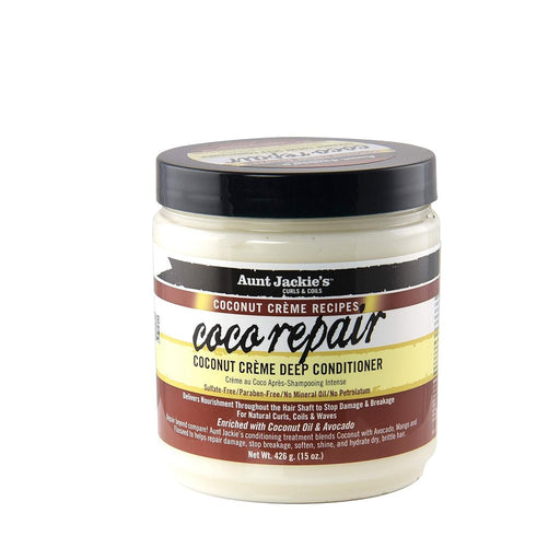 Aunt Jackie's Coconut Creme Recipes Coco Repair Deep Conditioner 426g, Aunt Jackie's, Beautizone UK