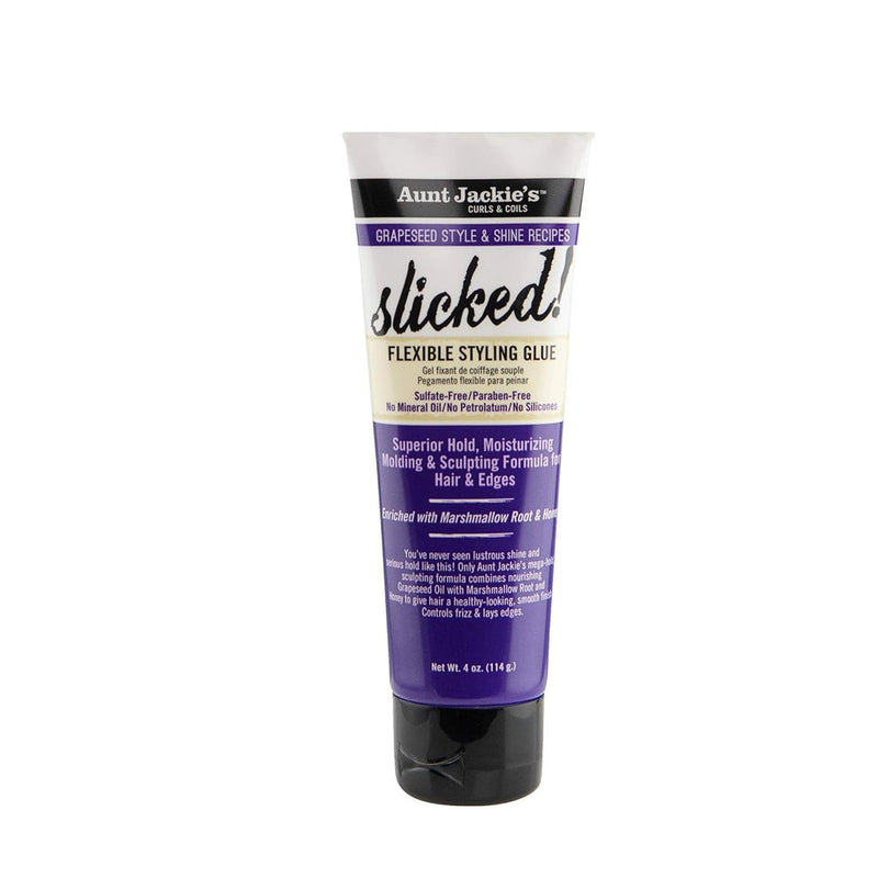 Aunt Jackies Grapeseed Slicked Flexible Styling Glue 114ml, Aunt Jackie's, Beautizone UK