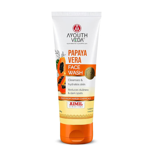 AYouthveda Papaya Vera Face Wash 100g, Ayouthveda, Beautizone UK
