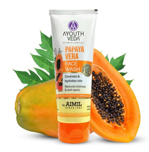 AYouthveda Papaya Vera Face Wash 150mg, Ayouthveda, Beautizone UK