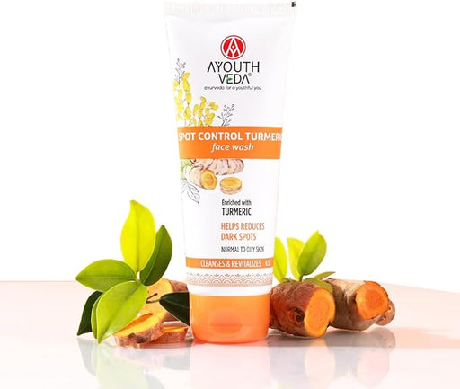 AYouthveda Spot Control Turmeric Face Wash 100ml, Ayouthveda, Beautizone UK