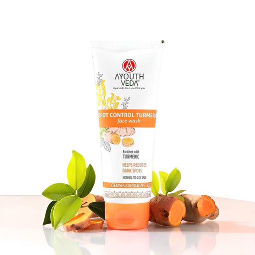 AYouthveda Spot Control Turmeric Face Wash 100ml, Ayouthveda, Beautizone UK