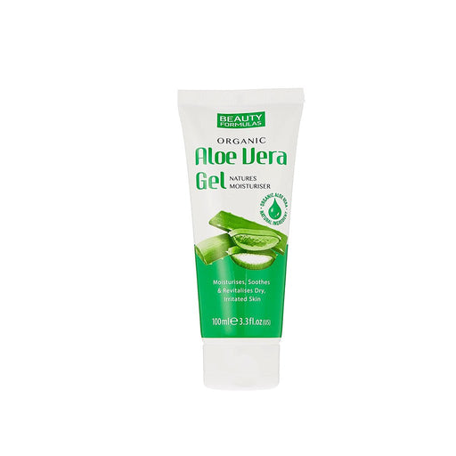 Beauty Formulas Organic Aloe Vera Gel Natures Moisturiser 100ml, Beauty Formulas, Beautizone UK