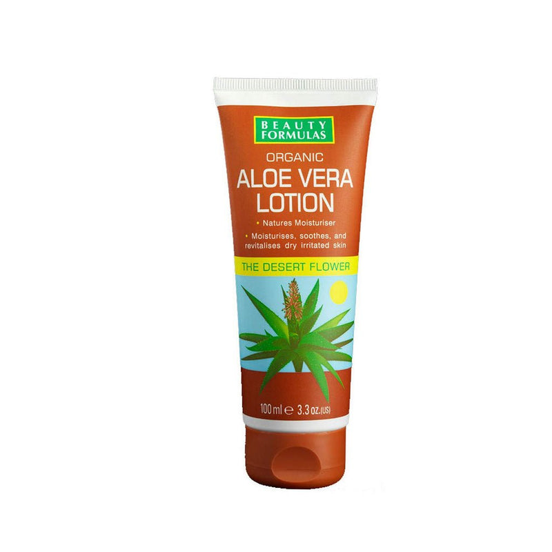 Beauty Formulas Organic Aloe Vera Lotion 100ml, Beauty Formulas, Beautizone UK