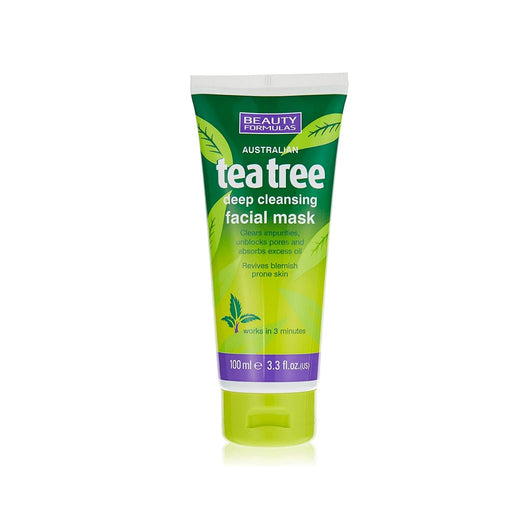 Beauty Formulas Tea Tree Deep Cleansing Facial Mask 100ml, Beauty Formulas, Beautizone UK