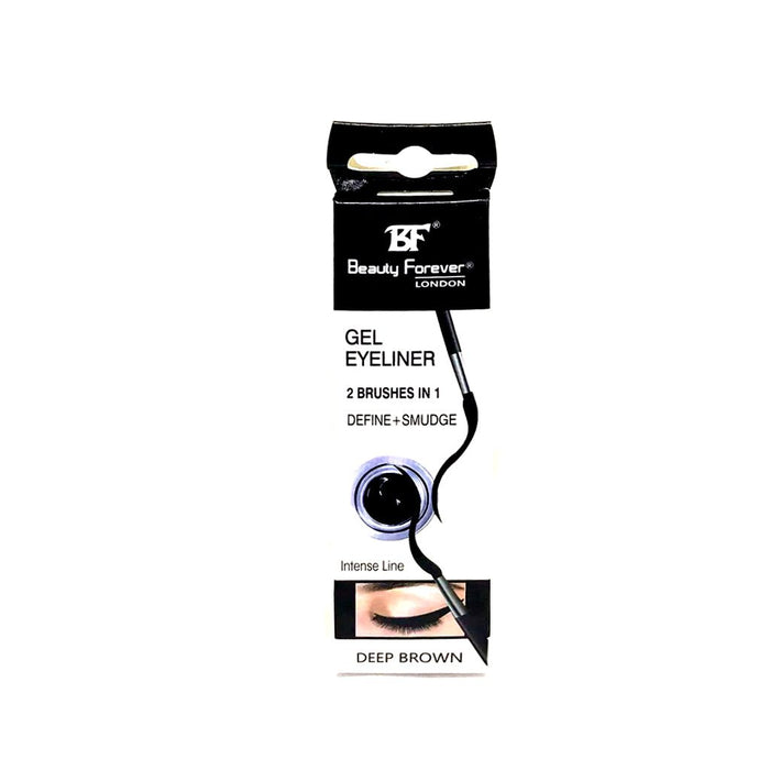 BF Gel Eyeliner 2 Brushes in 1 Define & Smudge, Beauty Forver, Beautizone UK